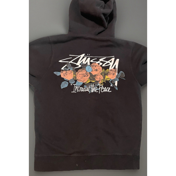 Stüssy ITP Roses Hoodie “Increase the Peace” Men’s Size Small - Picture 1 of 10